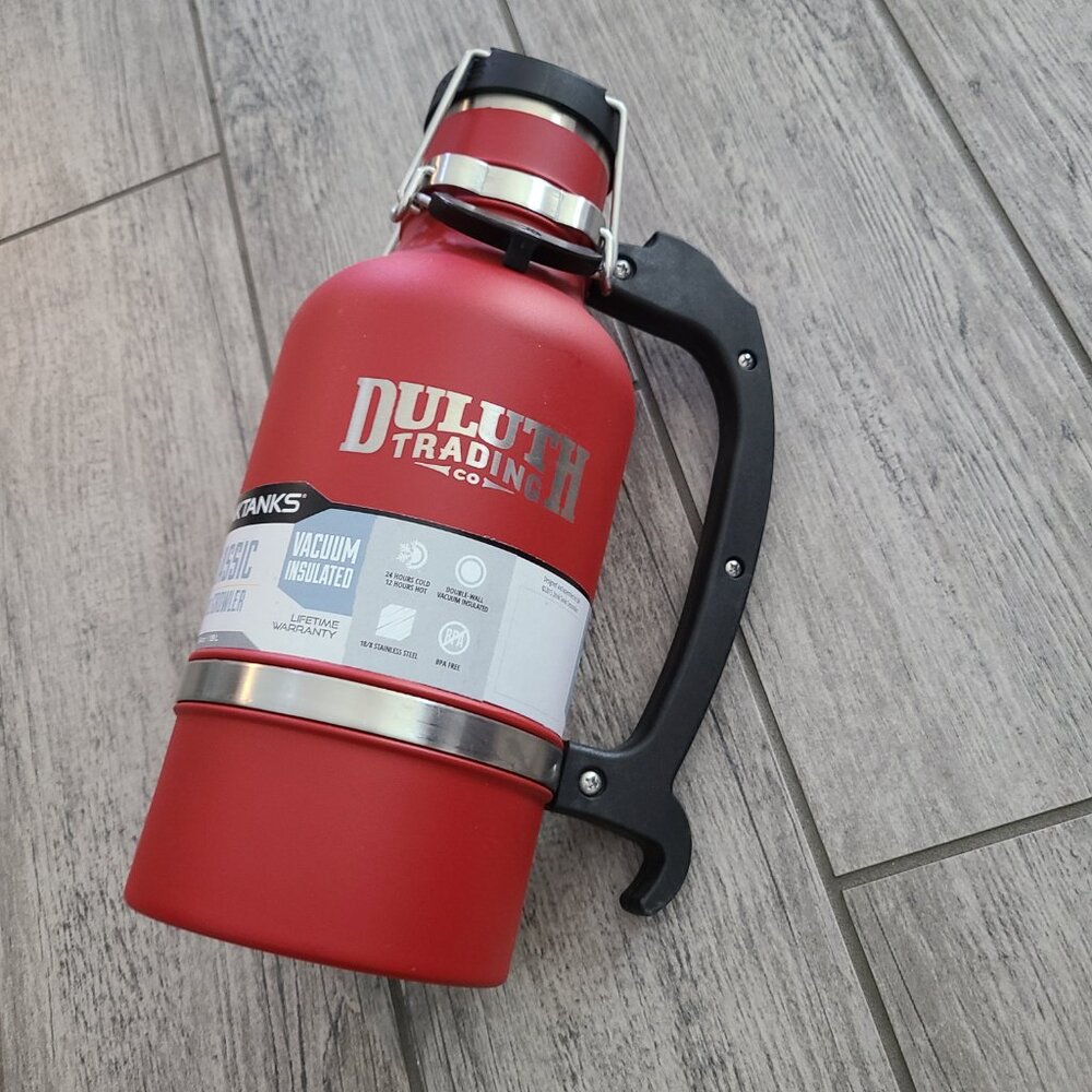 DrinkTanks Classic 64 oz Vacuum-Insulated Growler Duluth Trading Co. Edition NWT